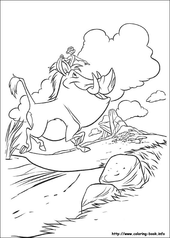 The Lion King coloring picture